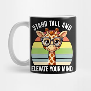 Smart Giraffe Stand Tall and Elevate Your Mind Mug